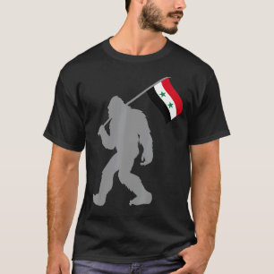 Suriya eller syrisk Flagga på Syriens Flagga T Shirt