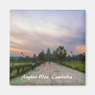 Surnise Journey till Angkor Wat Kambodja Magnet