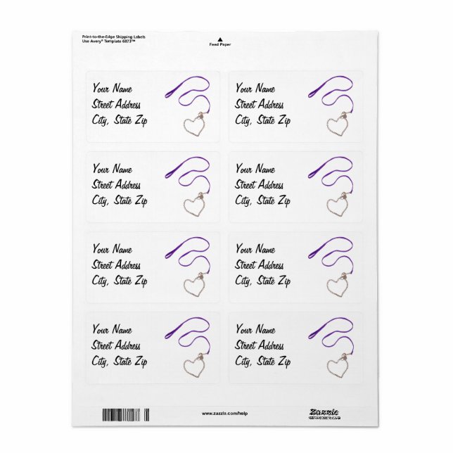 Surpentin Lila Leash and Heart chain Fraktsedel (Helt Ark)