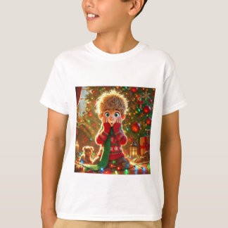 Surprisad Boy-julmagic - Kids Festive T-Shi T Shirt