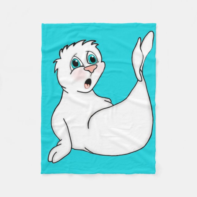 Surprisad Seal Fleece Blanket (Framsidan)