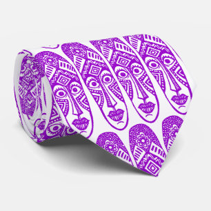 Surprisade Tiki Masks - Lila på White Slips