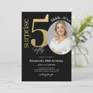 Surprise 50:e helgdag i Guld Inbjudningar