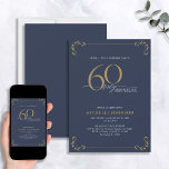 Surprise 60 & Fabulous Blue White & Guld Birthday Inbjudningar<br><div class="desc">Det är en speciell överraskning på 60-årsdagen, och det är dags att fira! Vill du kasta den bästa basen i stan? Se till att det börjar med det högsta av stil med denna 60 & Fabulous Blue White & Guld Calligraphy Birthday-inbjudan. Det kommer säkert att ange tonen för ett glamoröst...</div>