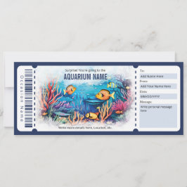 Surprise Aquarium Gift Voucher Inbjudningar