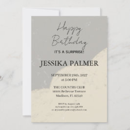 Surprise Birthday Invitation Inbjudningar