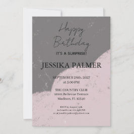Surprise Birthday Invitation Inbjudningar
