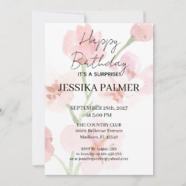 Surprise Birthday Invitation Inbjudningar