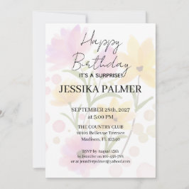 Surprise Birthday Invitation Inbjudningar