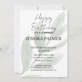 Surprise Birthday Invitation Inbjudningar