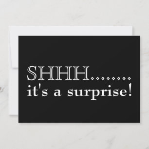 Surprise Birthday Party Invitation Fiftieth Inbjudningar