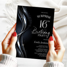 Surprise Black Silver 16:e Födelsedagsfesten