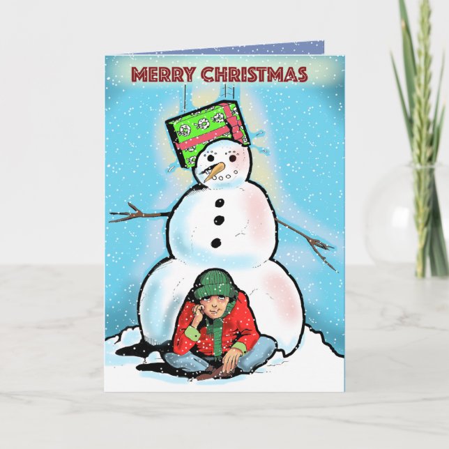 SURPRISE CHRISTMAS GIFT by Slipperywindow Helgkort (Framsida)