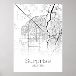 Surprise Karta - Arizona - City Karta Poster