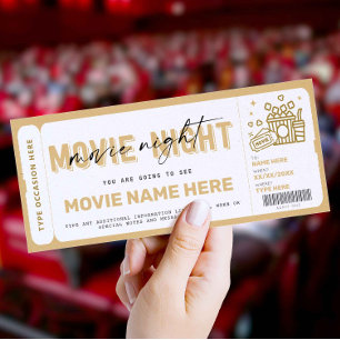 Surprise Movie Night Biljett Voucher Coupon