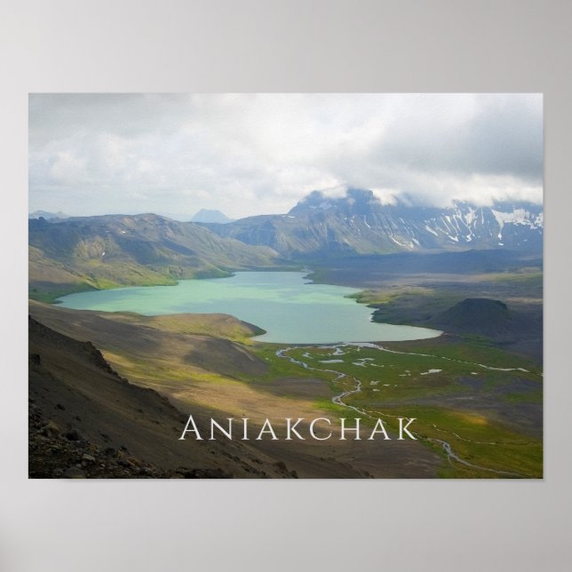 Surprise Sjö, Aniakchak NMP, Alaska Poster (Framsidan)