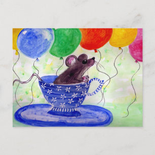Surprise Tea Kopp Mouse Vykort