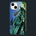 Surprise Visitor - Cute Cat on Dragon's Head<br><div class="desc">Dragon blev förvånad när han vaknade upp från sin tupplur för att hitta en grått-katt på huvudet som lugnt tvättade sig själv. Detta skulle vara en underbar gåva till alla som kärlek drar eller katter eller båda.</div>