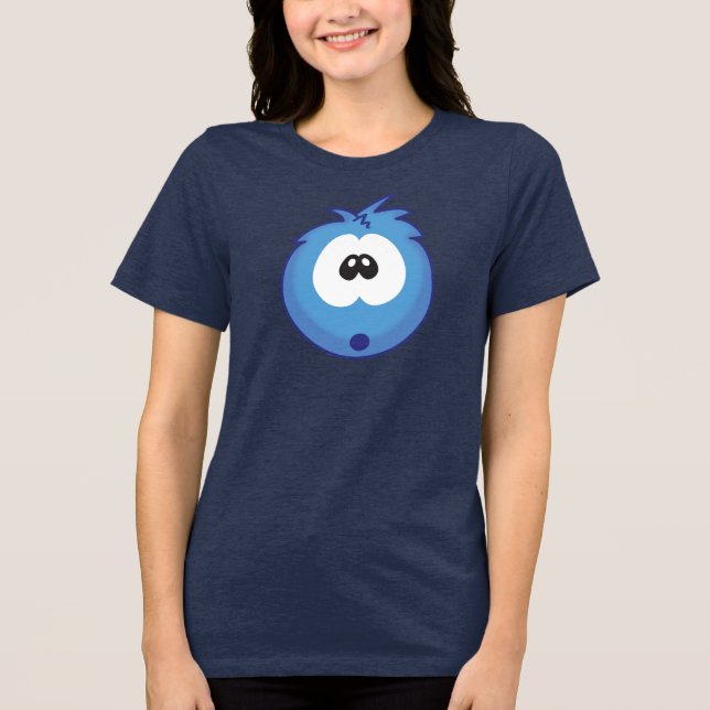 Surprised Blue Sneezie T Shirt (Framsida)