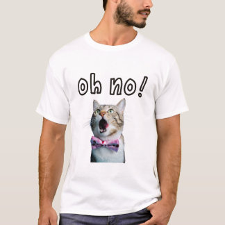 Surprised cat t shirt