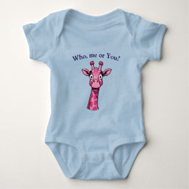 Surprised Pink Giraffe T Shirt