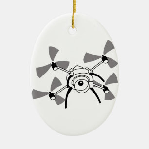 Surr Quadocopter Julgransprydnad Keramik