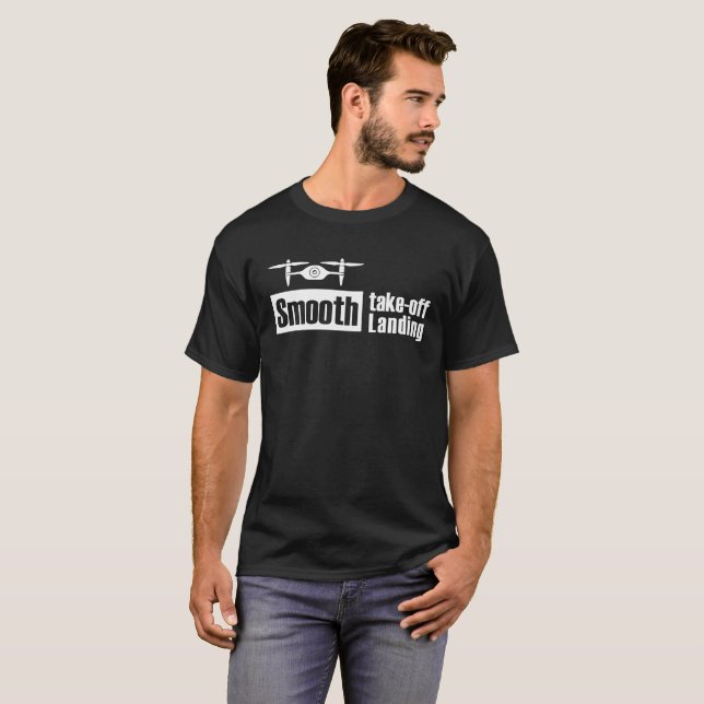 Surr slätar tar slätar av landa v1 tee shirt (Hel framsida)