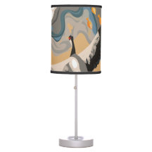 Surrande Cranes över floden