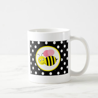 Surrandehumla - rosa/svart kaffemugg