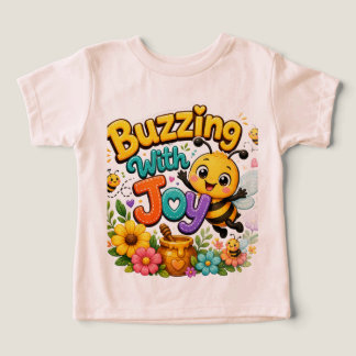 Surrar av glädje | Söt lycklig bin tecknad design T Shirt