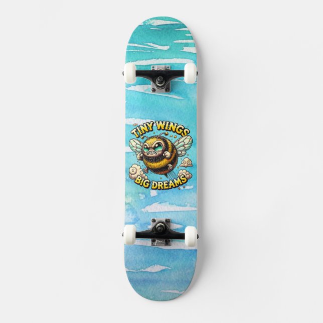 Surrar för storhet mini skateboard bräda 18,5 cm (Framsida)