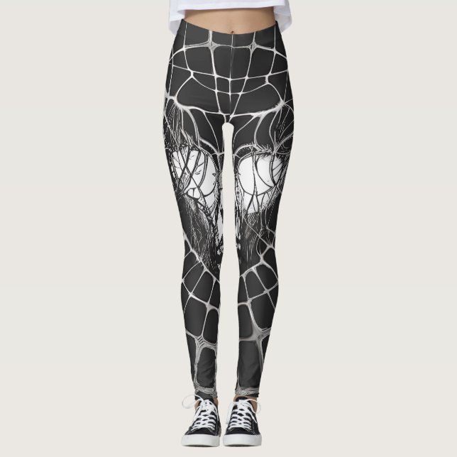 Surreal Abstract Portrait Leggings (Framsida)