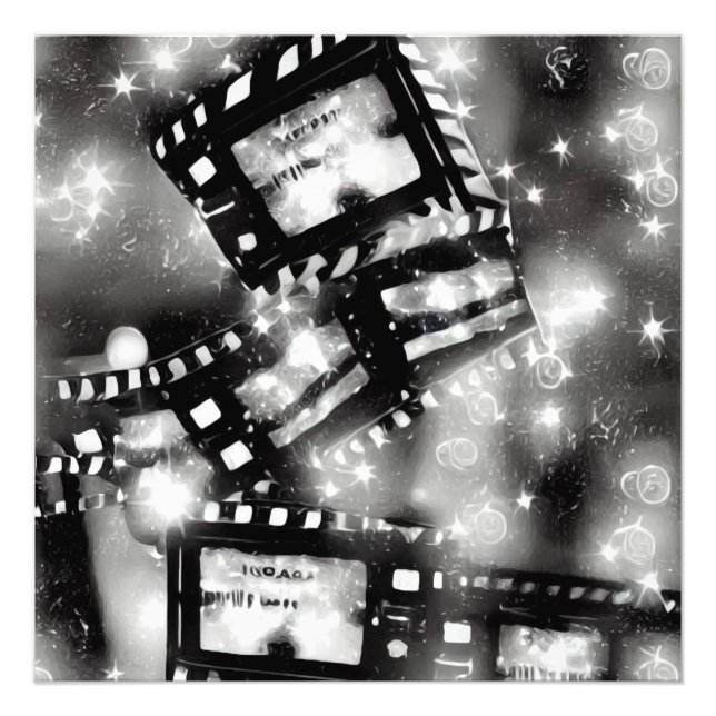 Surreal Abstrakt Film Strips Fototryck (Framsidan)