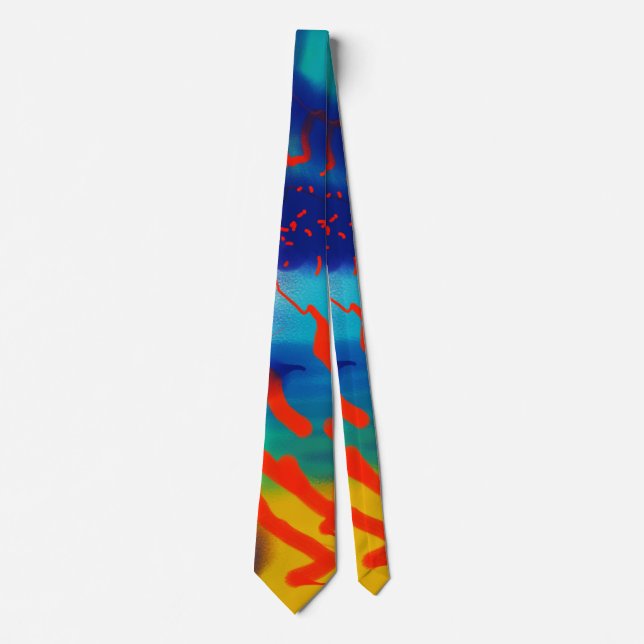Surreal Abstrakt necktie Slips (Framsida)