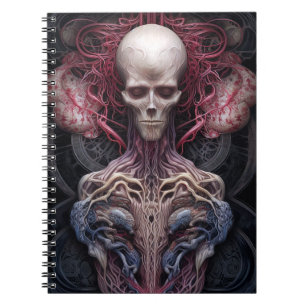 Surreal Anatomy Horror Sci-Fi Art Anteckningsbok
