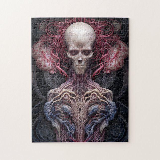 Surreal Anatomy Horror Sci-Fi Art Pussel (Vertikal)