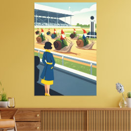 Surreal anthropomorphic animal canvastryck