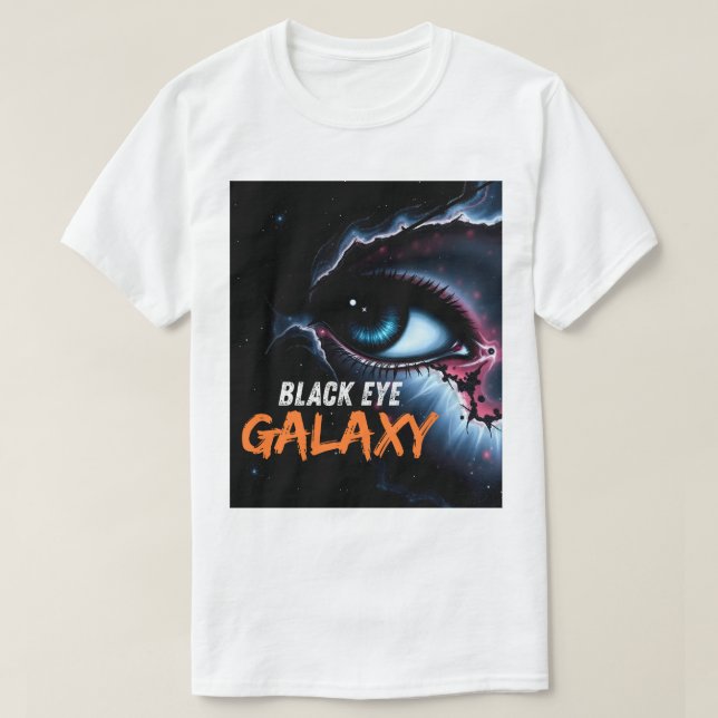 Surreal Black Eye Galaxy Cosmic Space Art T-Shirt (Design framsida)