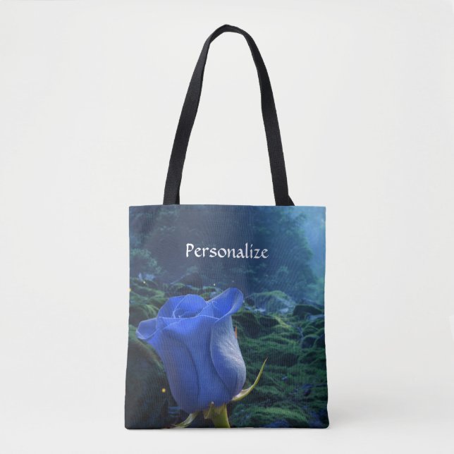 Surreal Blue Ro i Magic Forest Personalize Tygkasse (Framsida)