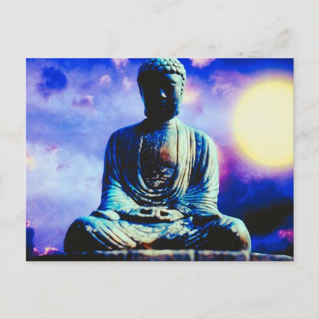 Surreal Buddha Vykort (Framsida)
