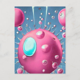 Surreal Cherry Bomb Vykort