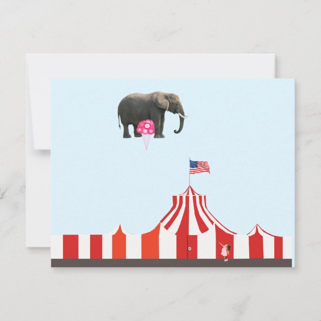 Surreal Circus Note Card Anteckningskort (Framsida)