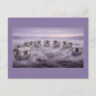 Surreal cirkusdrömmar Lavendel Caravans Vykort
