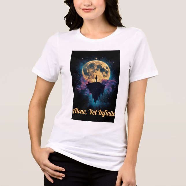 Surreal Cosmic Art T-Shirt | Dreamy Night Himmel D (Framsida)