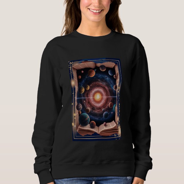 Surreal Cosmic Galaxy Bok Fantasy Alien Worlds St T Shirt (Framsida)