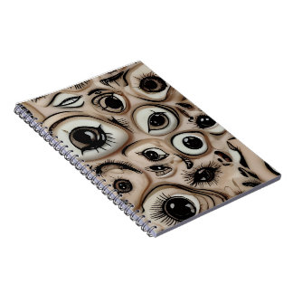 Surreal Creepy Eyes Horror Weirdcore Melting Flesh Anteckningsbok