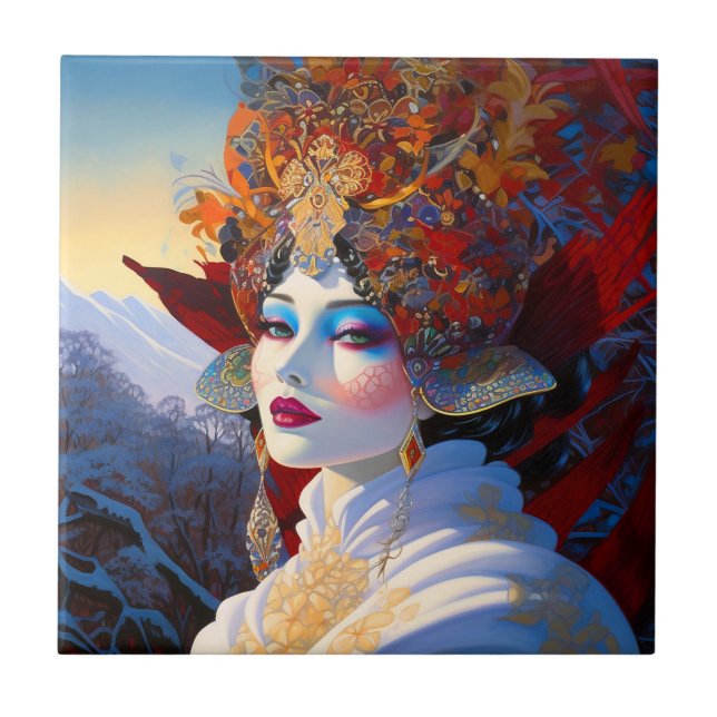 Surreal Dam Fantasy Art Kakelplatta (Framsidan)