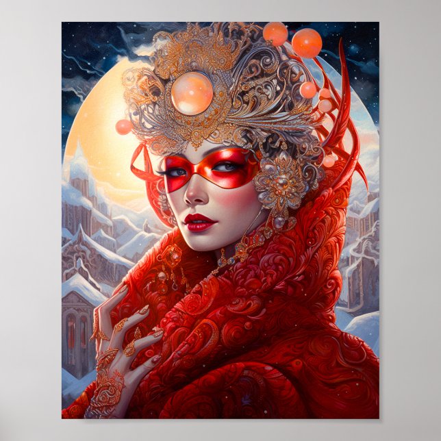 Surreal Dam Fantasy Art Poster (Framsidan)