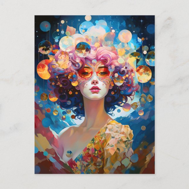 Surreal Dam Fantasy Art Vykort (Framsida)