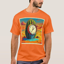 Surreal Desert Clock Art T Shirt